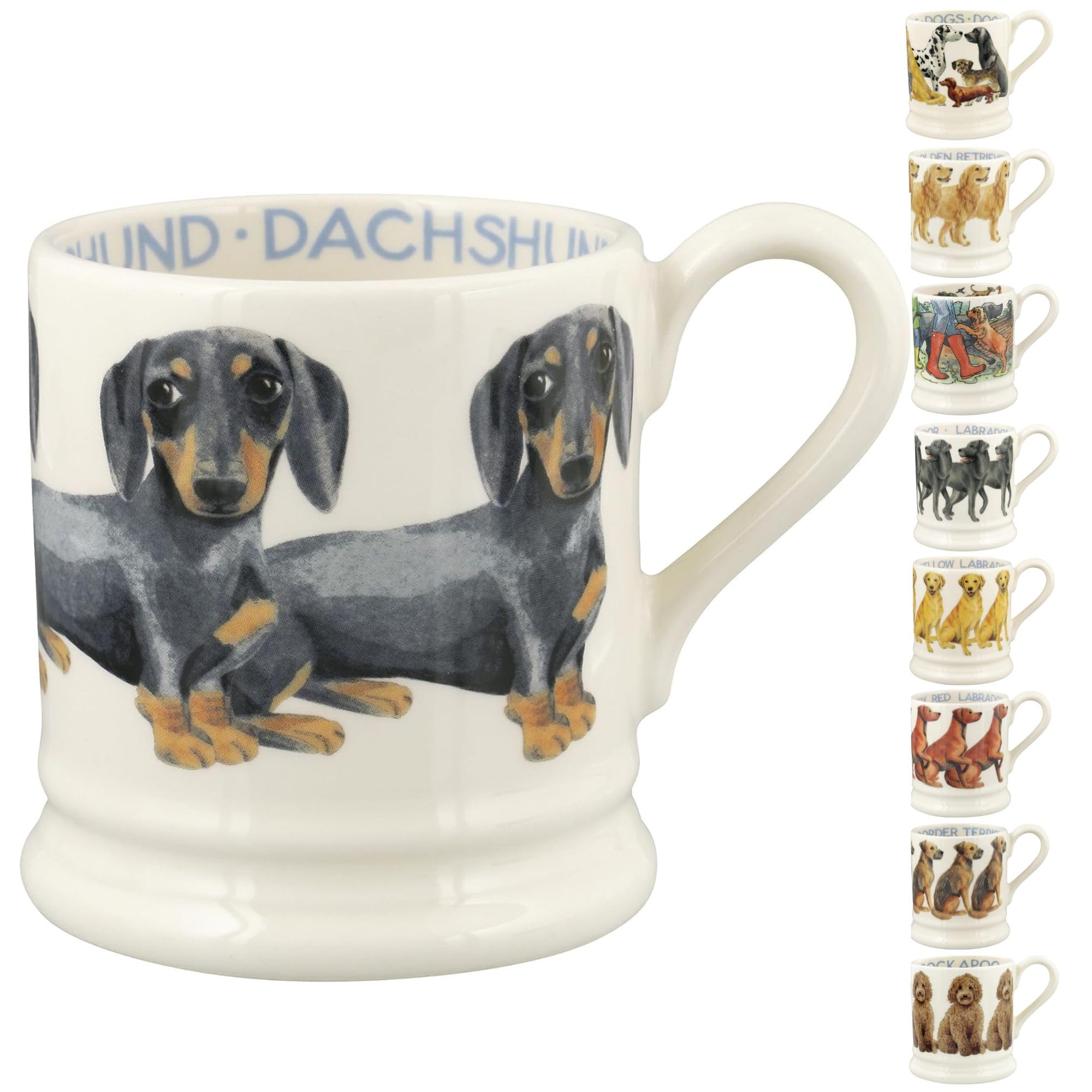 Emma Bridgewater Black & Tan Dachshund Half Pint Mug