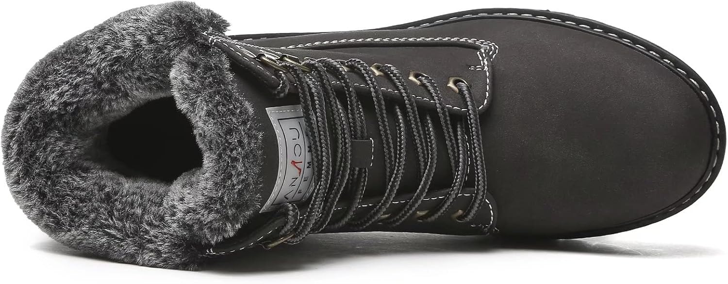 ANJOUFEMME Outdoor Winter Snow Boots For Women