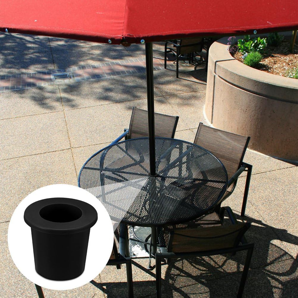 2 Stabilisateurs Parapluie Table En Silicone – Cale Cône Anti-Glisse 5,1-6,4 Cm, Insert Patio Piscine Marron