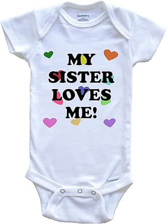 Amazon.com: Really Awesome Shirts My Sister Loves Me Cute One Piece