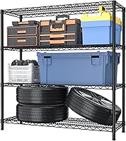 Vista 19 de Estantes de Almacenamiento Ajustables de 6 Niveles, Estante de Metal de Servicio Pesado con Capacidad de 900 LBS, Unidad de Estantería de Alambre