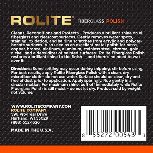 Miniatura 2 de rolite Fibra de vidrio polaco para quitar manchas de agua, manchas, la oxidación, y, Hairline arañazos Marino, barcos, Clearcoat, superficies de