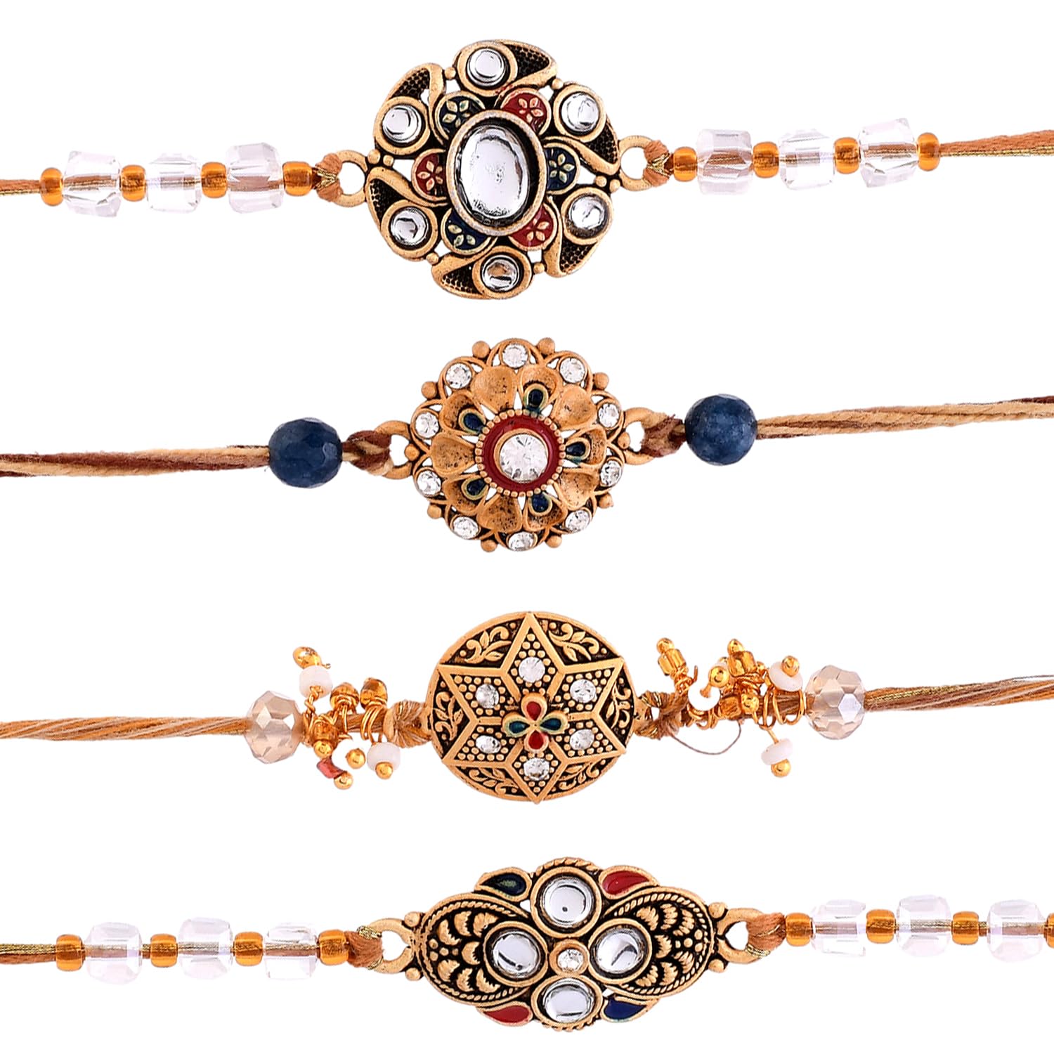 See full amazon price history chart for VOYLLA Gemstones And Beads Embellished Mens 4 Thread Rakhis|Pack Of 4 Rakhi|Rakhi For Brother|Rakhi Combo| VOYLLA Gemstones And Beads Embellished Mens 4 Thread Rakhis|Pack Of 4 Rakhi|Rakhi For Brother|Rakhi Combo| (B0D5HWGT1B) Amazon Price History, Amazon Price Tracker