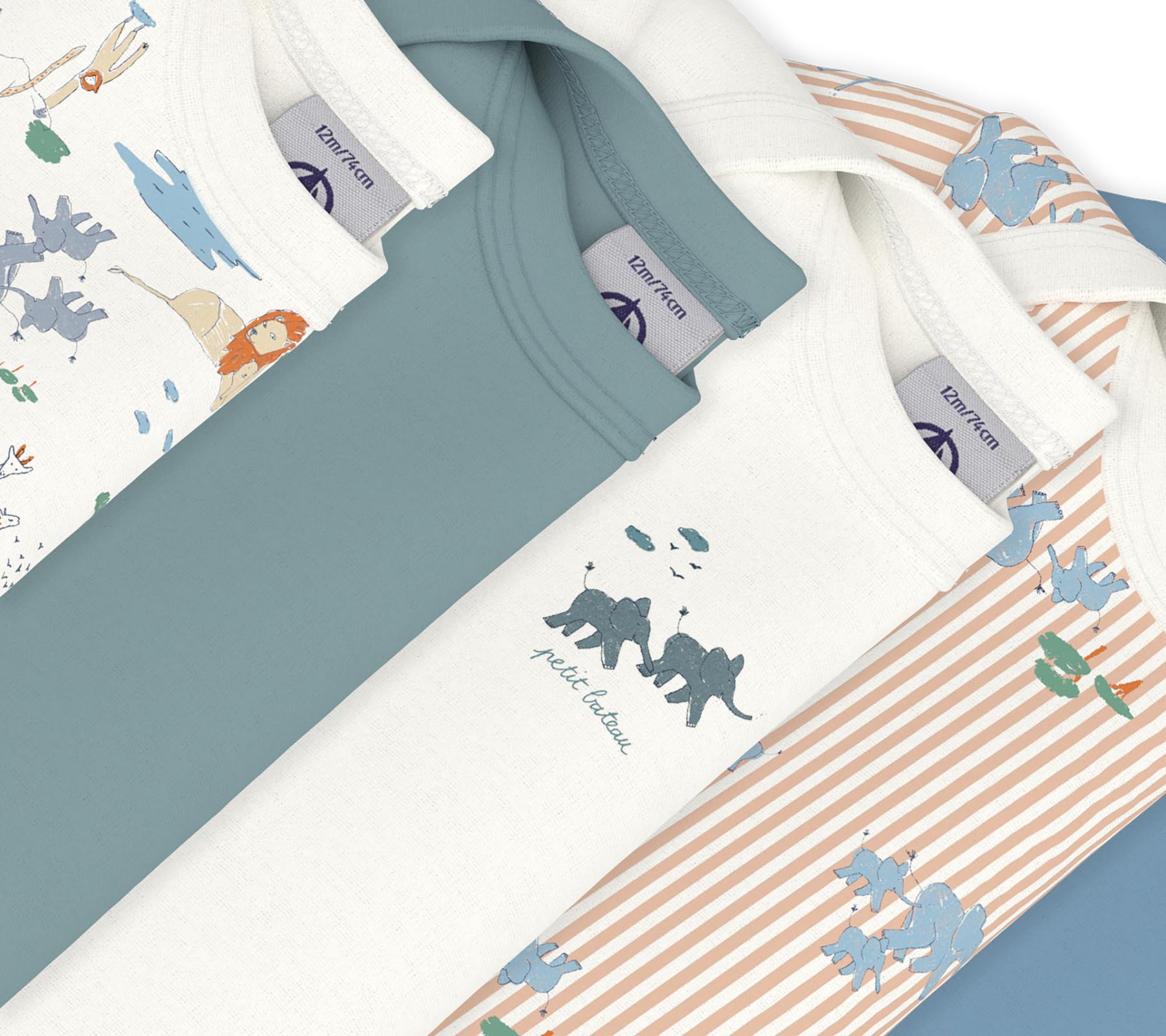 Petit Bateau A0fnw Sous Vêtements JOUR Mixte bébé (lot de 5)