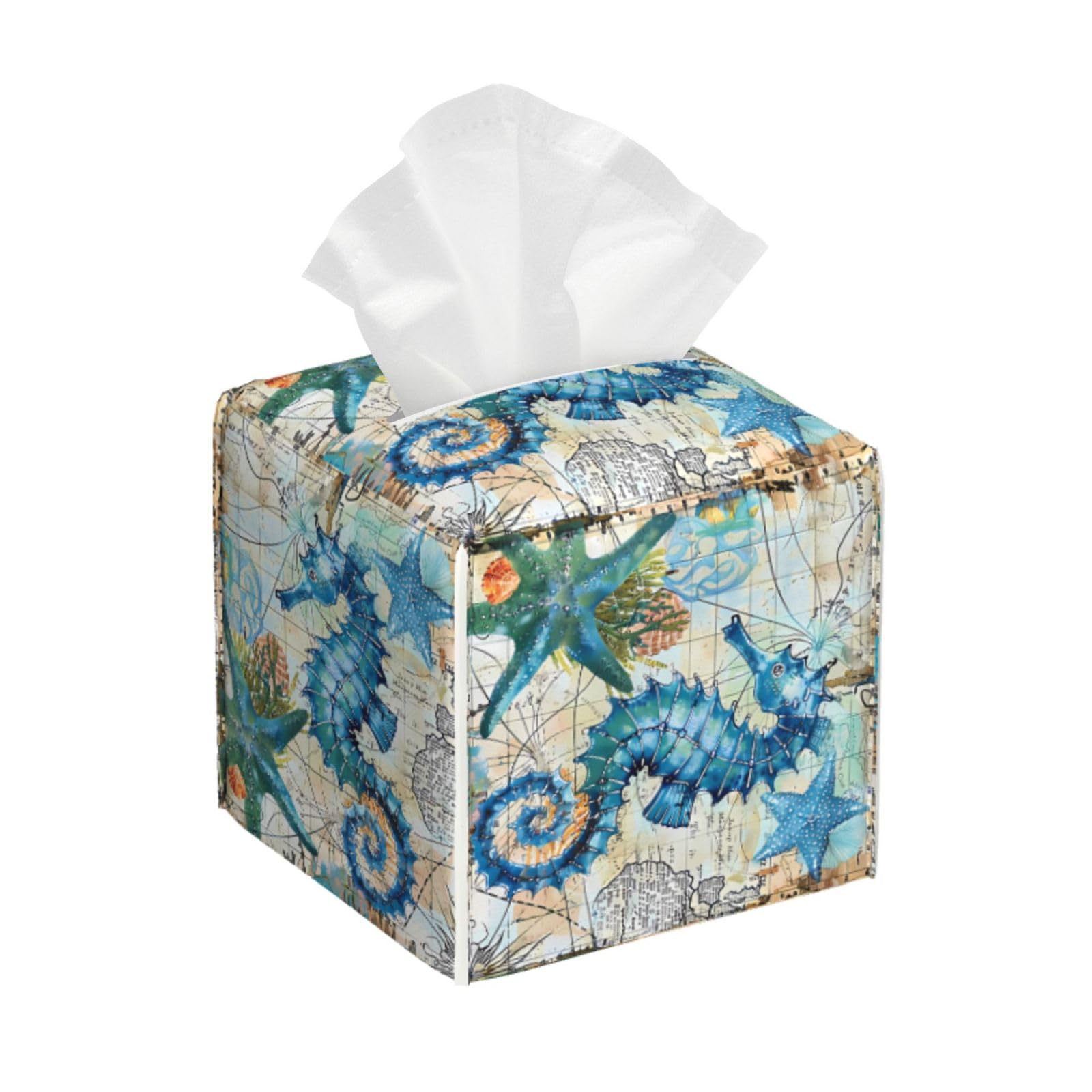 Cdar Housse De Boîte à Mouchoirs De Noël, Boîte à Mouchoirs Carrée En Papier Mâché, Décoration Pour La Maison, La Cuisine, Le Bureau, La Salle De