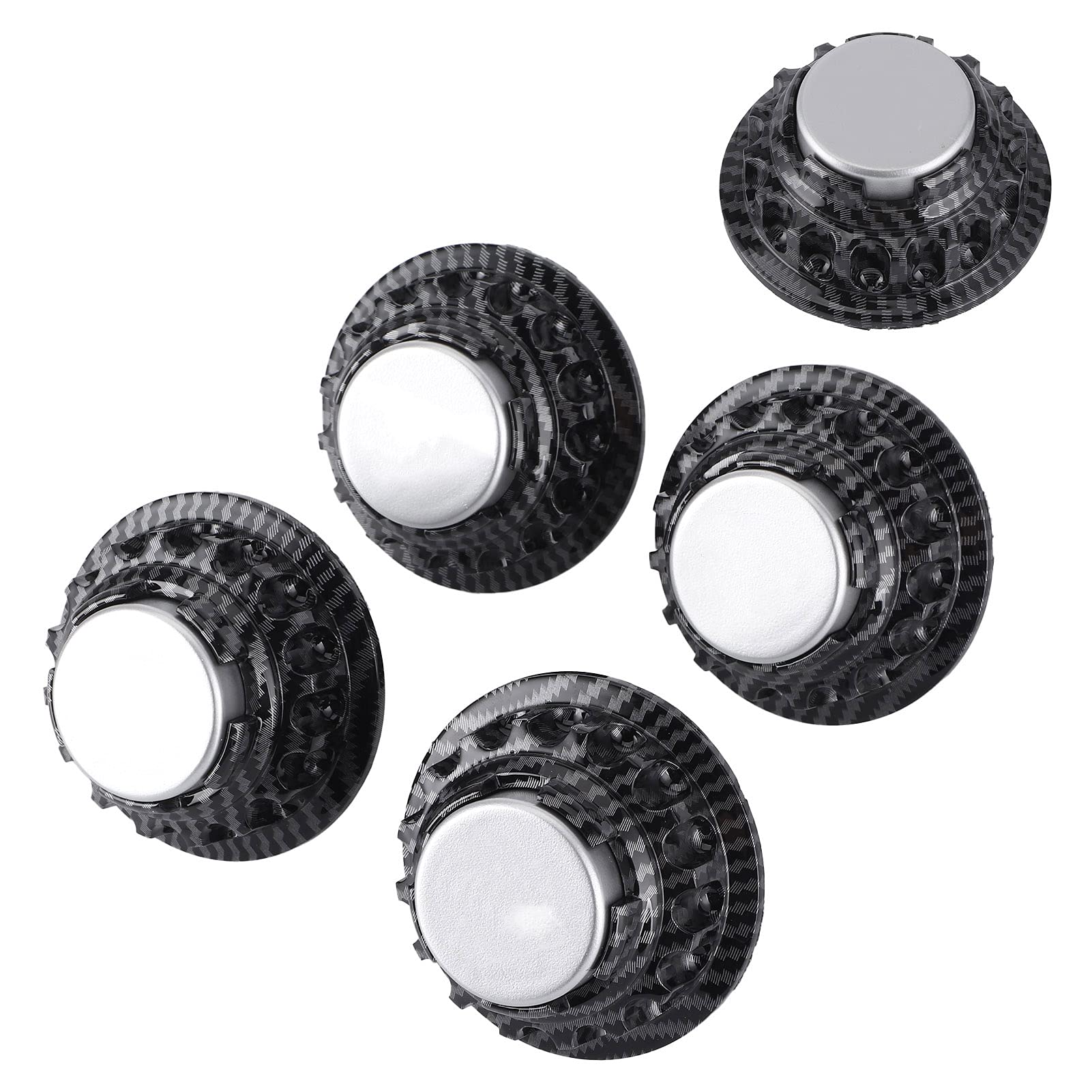 Dioche Couvre-moyeu de Roue 4 Pièces Pendant des Années (Style Fibre de Carbone)