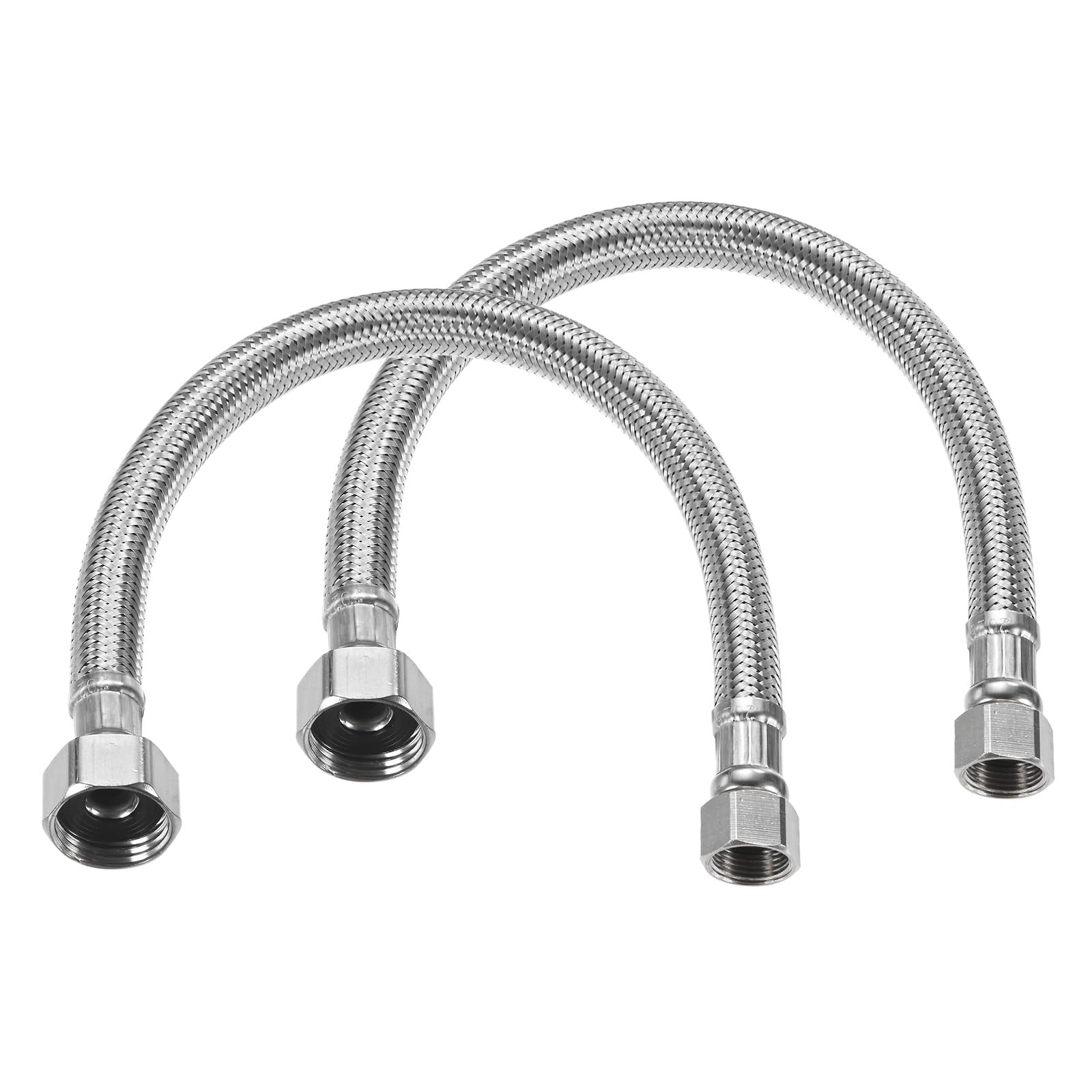 M METERXITY 2-Pack 12 Inch Faucet Hose Connector
