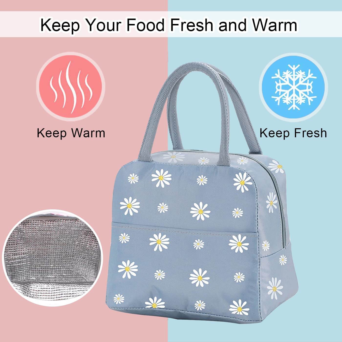 YumSur Sac Isotherme Repas Bureau – Lunch Bag Élégant Et Imperméable Pour Femme, Homme, Enfants – Idéal École, Travail, Pique-Nique (Noir)