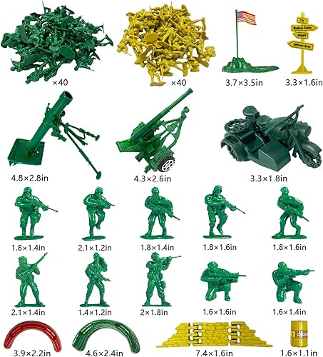 Miniatura 4 de Army Men Toys - Juego de batalla grande que incluye figuras de acción de hombres del ejército, tapete de batalla militar, tanques, helicópteros