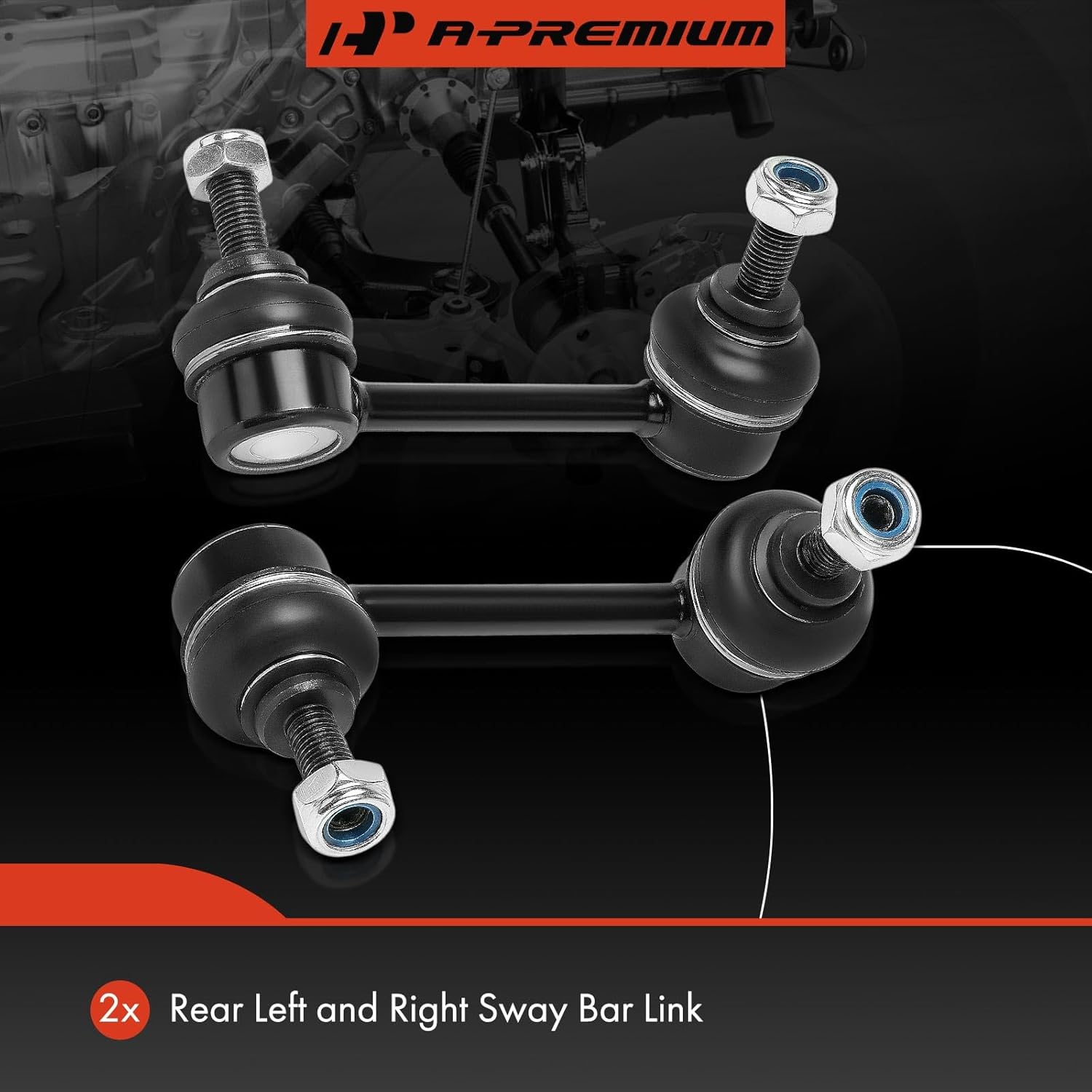 A-Premium 2 x Rear Sway Bar Links Stabilizer Bar Links, Compatible with Nissan Altima 2007-2013, Maxima 2009-2014