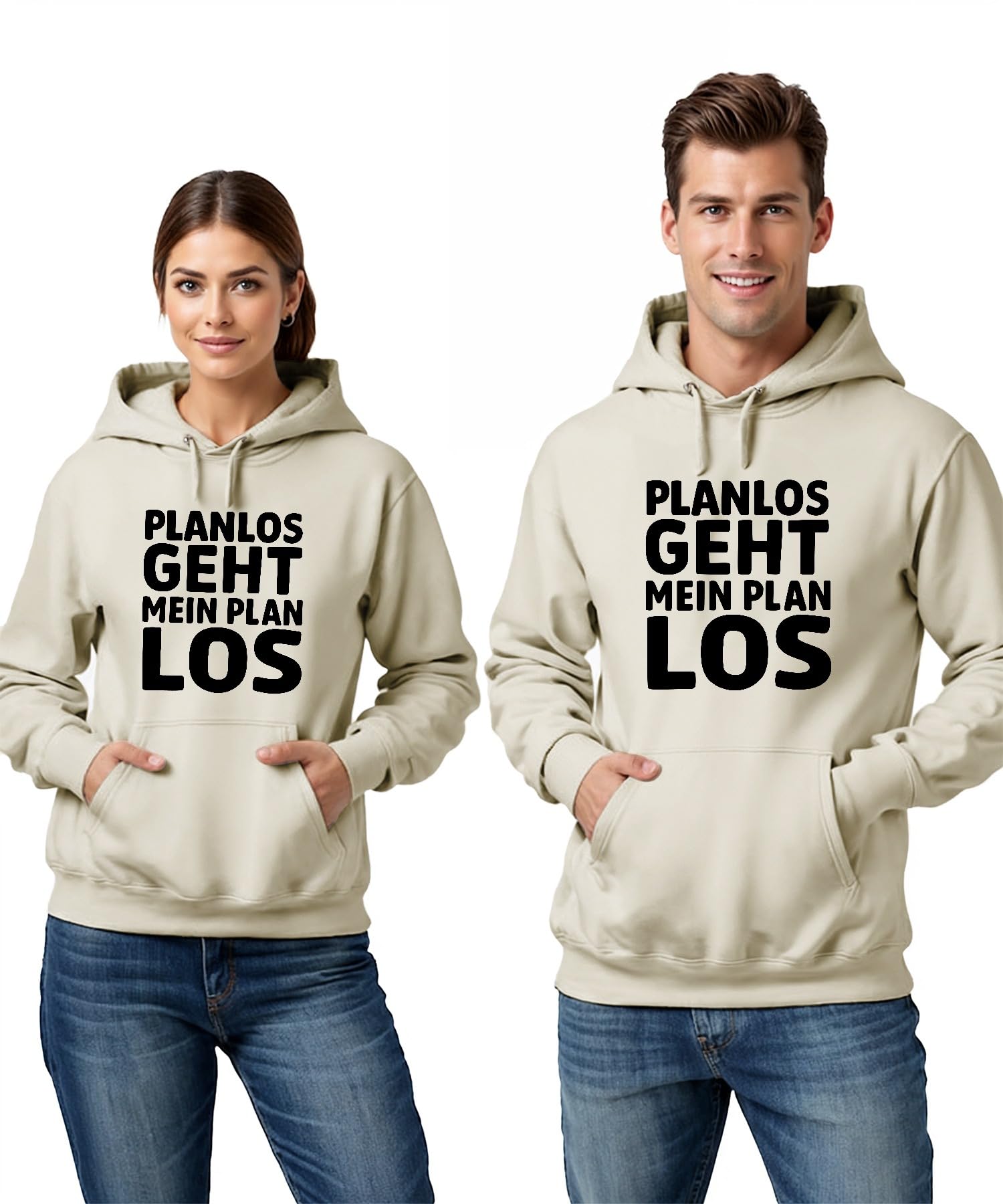Planlos geht Mein Plan los Lustiger Spruch Geschenk Büro Humor Unisex Hoodie Hoodie