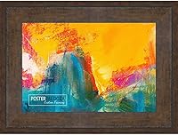 Vista 5 de Poster Palooza 23x32 Contemporary Antique Gold Complete Wood Picture Frame with UV Acrylic Plexiglass, Foam Board Backing & Hardware Included