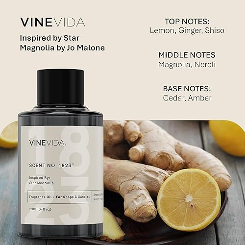 Miniatura 79 de VINEVIDA Aceite aromático n.º 4800 inspirado en un millón de hombres para fabricación de velas y jabón, fabricado en Estados Unidos
