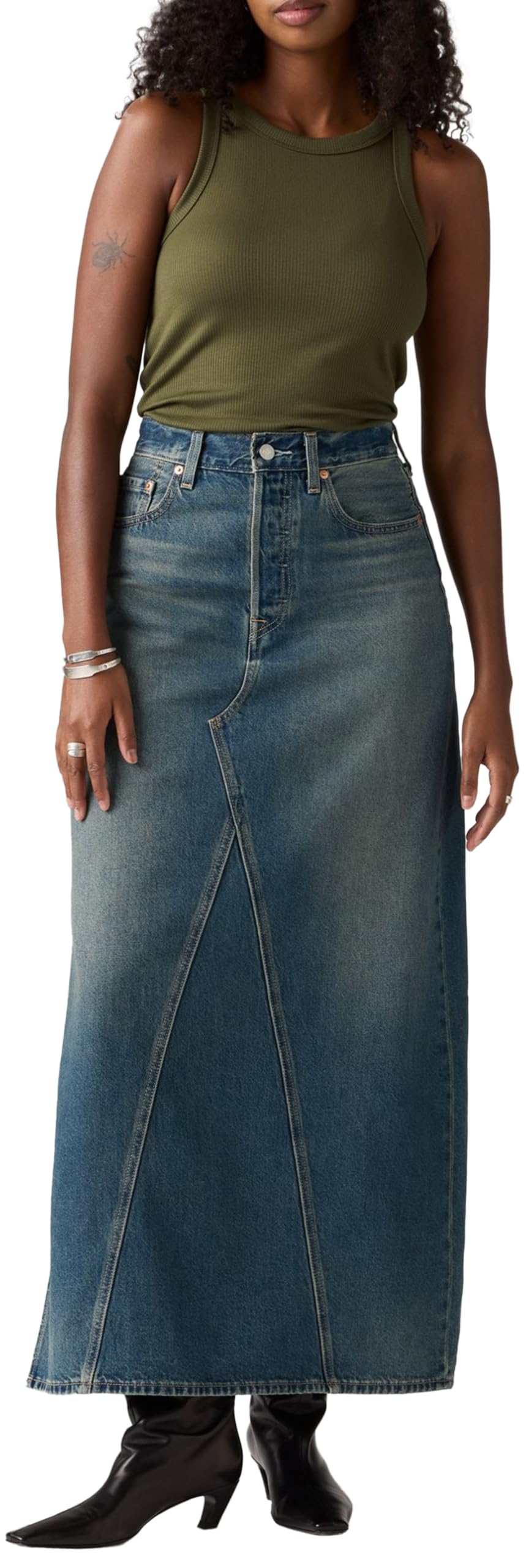 Levi's Damen Iconic Long Slit Skirt (1er Pack)