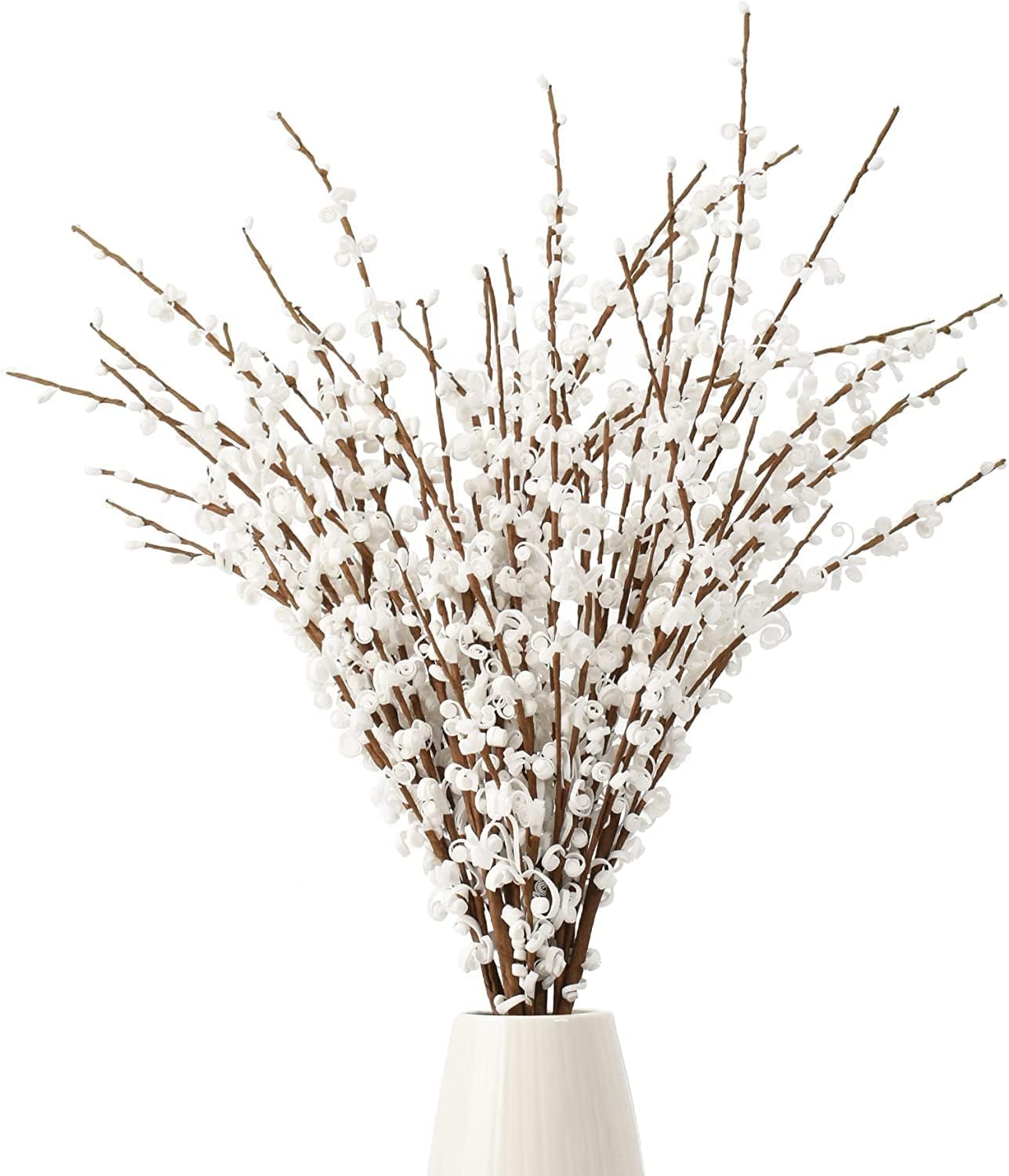 HUIANER Artificial Jasmine Flowers with Long Stem 6Pcs 29.5" Fake