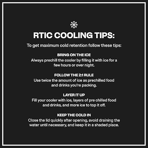 Miniatura 6 de RTIC 20 QT Hard Cooler Insulated Portable Ice Chest Box for Beach, Drink, Beverage, Camping, Picnic, Fishing, Boat, Barbecue