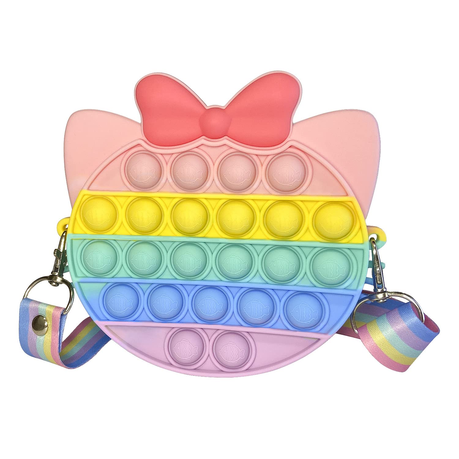 Buy AKUDY Kitty Pop it Purse, Pop it Shoulder Bag,Sensory Fidget Toys