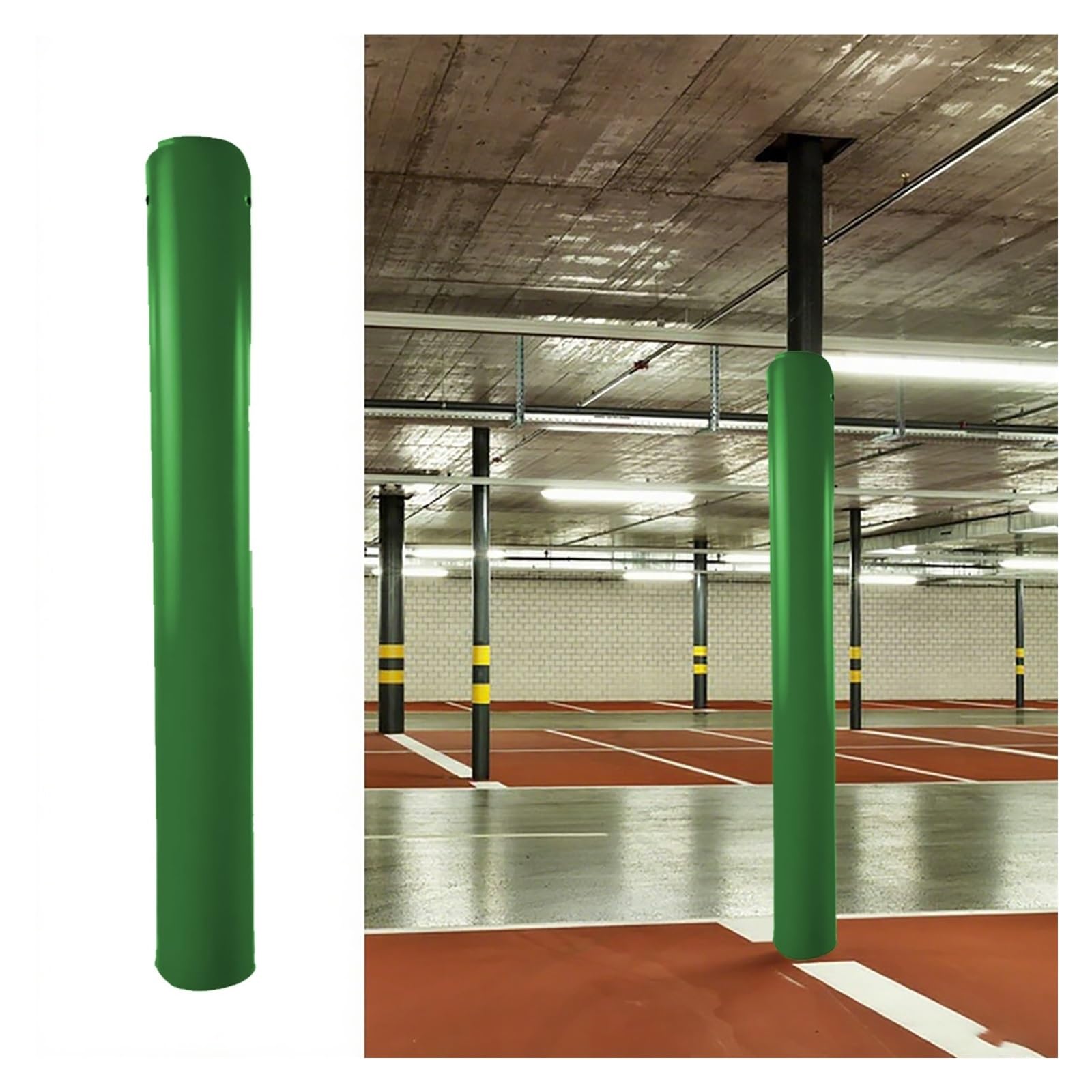 Basketballkorb-Polsterung für Stangenwicklung – abnehmbare Polsterung für 5,1–25,4 cm Säulen, Garagenpfostenschutz, 120 cm Höhe, 23 cm Durchmesser, Säulenabdeckung