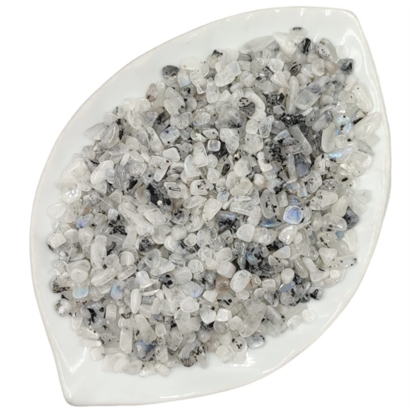 100g a Granel Piedra Lunar Natural Chip Roca Grava Piedra Cristal Piedra Preciosa hogar habitación decoración del Acuario Inicio Colecciones