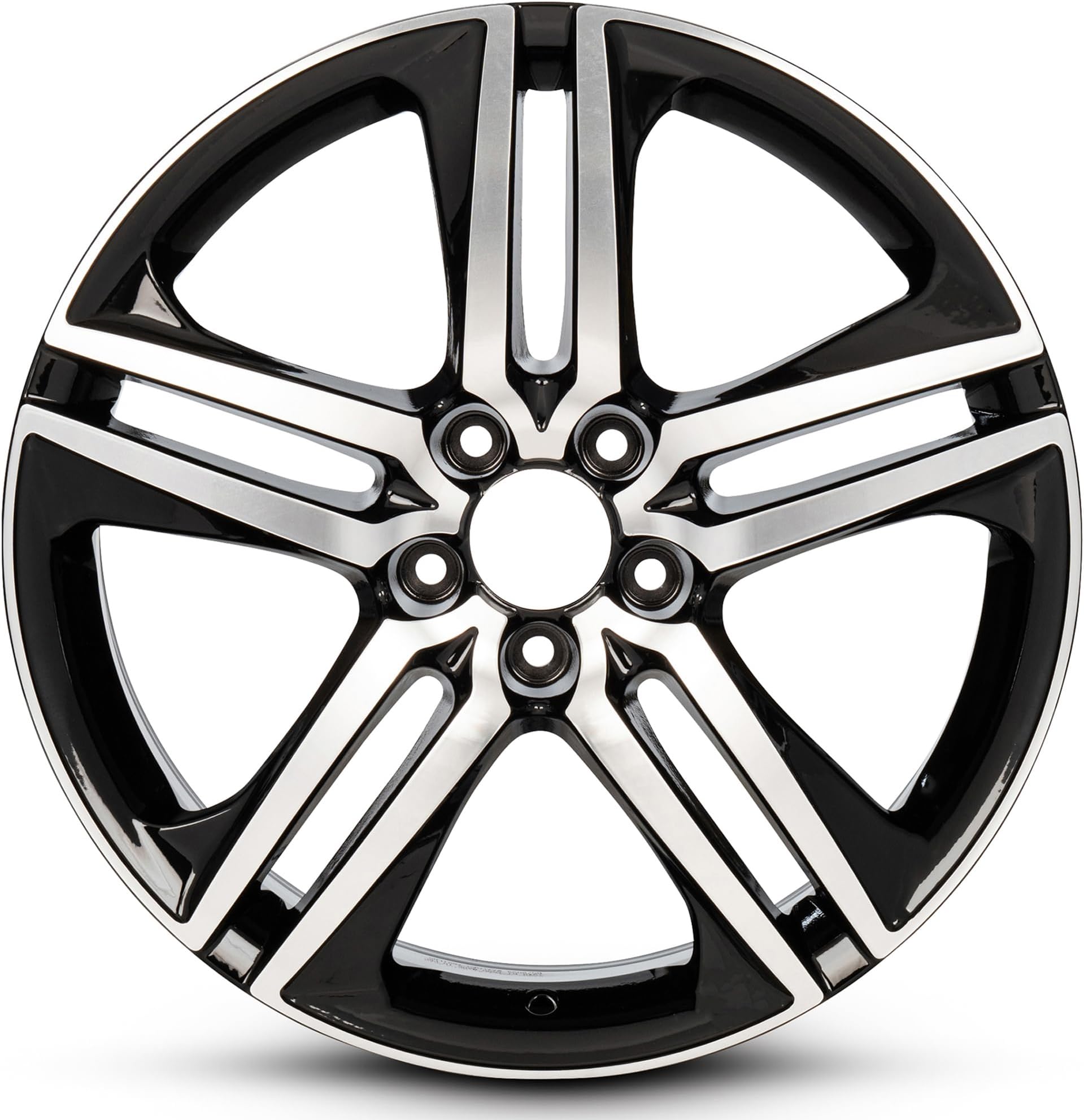 For 2016-2017 Honda Accord 19 Inch Machine Face (Diamond Cut) Black Rim - OE Direct Replacement - Road Ready Car Wheel