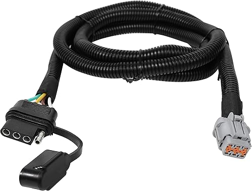 Oyviny Arnés de cableado de remolque plano de 4 vías para Nissan Frontier 2005-2025/Nissan Xterra 2005-2015/Suzuki Equator 2009-2012, se requiere