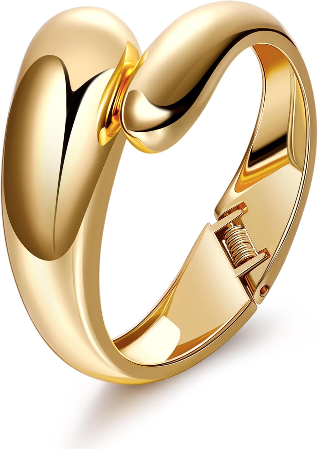 1-3PCS 18K Gold Plated Cuff Bracelets for Women Chunky Wide Bangle Bracelet Irregular Wrist Cuff Wrap Bracelet Trendy Open Cuff Bracelets