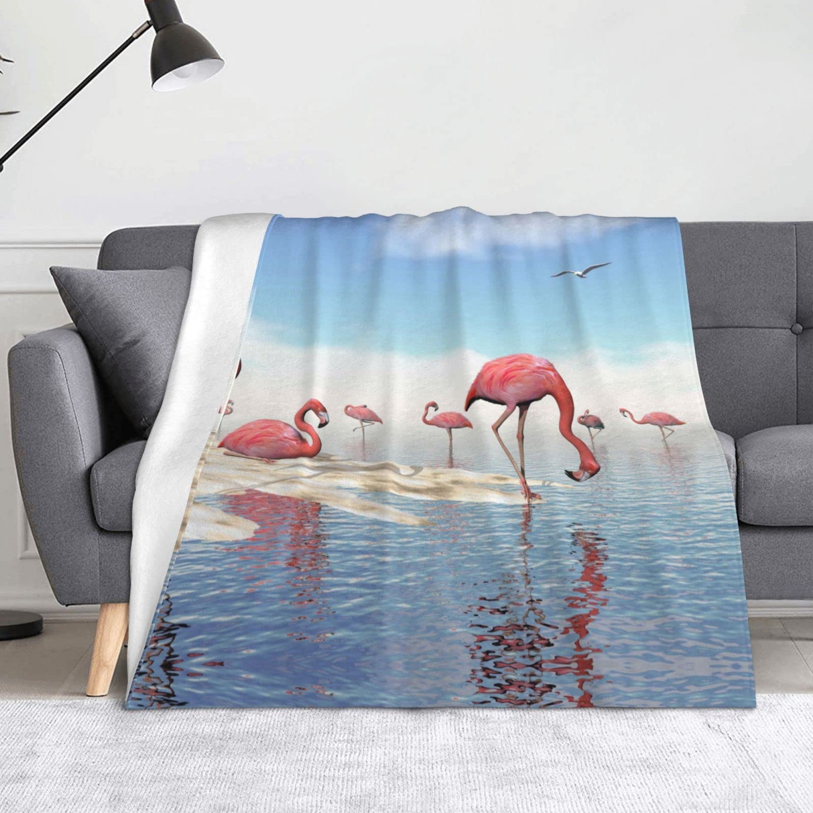 Couverture microfibre super douce et chaude pour lit et camping d'hiver