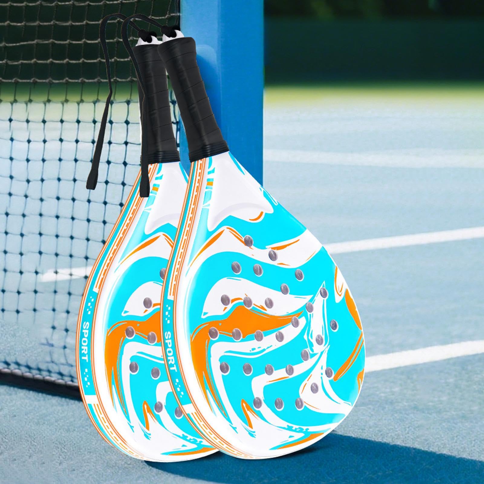 Pale Pickleball per bambini | Racchetta in fibra di carbonio leggera ed ergonomica, pickleball all'aperto | per adulti, giovani, donne e uomini per giochi sportivi,