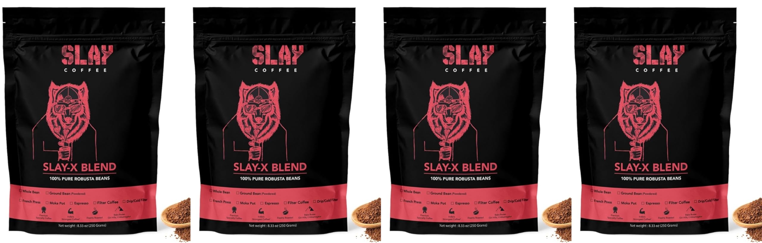 See full amazon price history chart for SLAY X Blend-Premium Robusta Blend|Espresso|Freshly Roasted|Indias Strongest Coffee Bag|Single Origin|Medium To Dark Roast|250Gms X Pack Of 4 SLAY X Blend-Premium Robusta Blend|Espresso|Freshly Roasted|Indias Strongest Coffee Bag|Single Origin|Medium To Dark Roast|250Gms X Pack Of 4 (B0CRZBBD3Y) Amazon Price History, Amazon Price Tracker