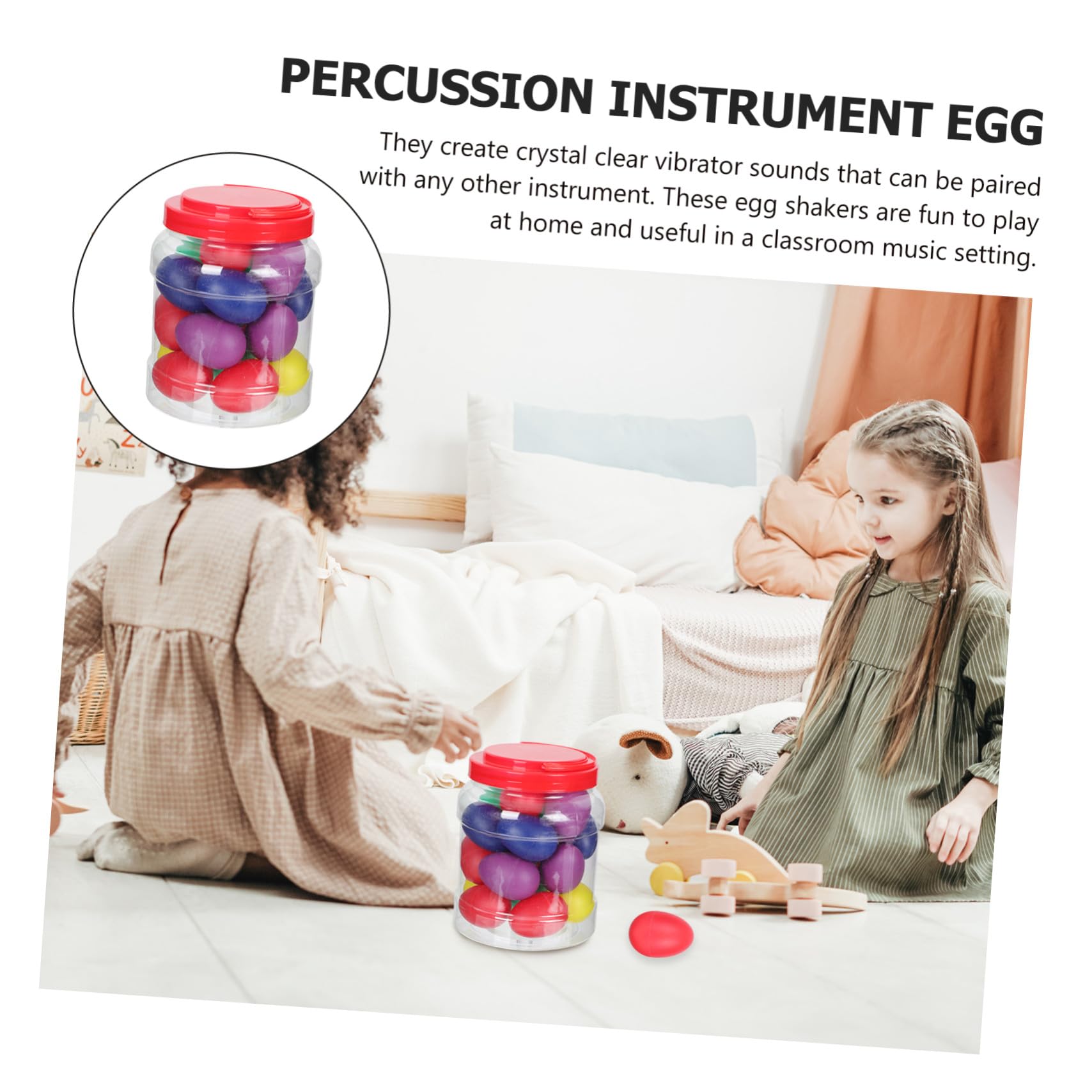 BESPORTBLE 20pezzi Strumenti Percussione Uova Per Ragazzo Ragazza Ragazza Giocattoli Musicali Educativi Uova Maracas Colorate Per Sviluppo Ritmo e Creatività Materiale Sicuro e Facile Da Usar