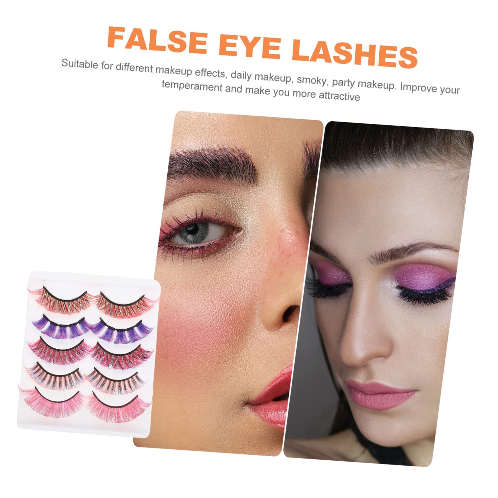 FRCOLOR Vivid Eyelashes Curl Mischpackung Für Dramatische Wimpernlooks Wiederverwendbare Und Realistische Falsche Wimpern Für Wimpernverlängerungen