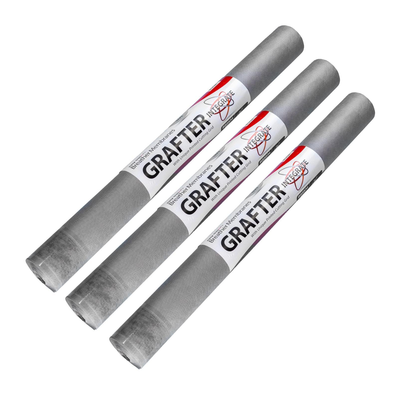 Grafter Integrate 100 Breather Membrane Roofing Felt (1m x 20m) - 3 Pack