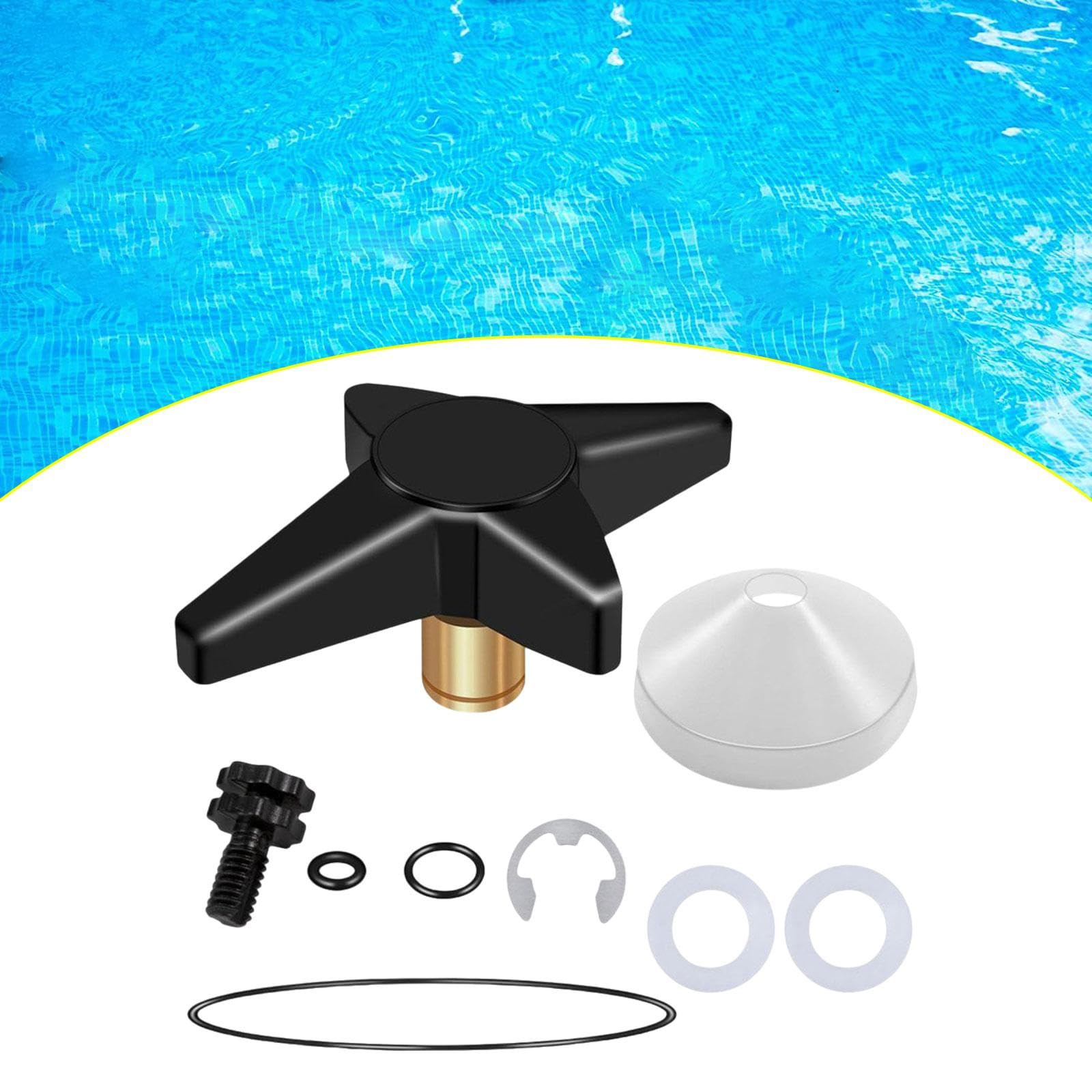 9 Piezas CX900G Perilla de Bloqueo Filtro Piscina Repuesto Parte Tanque Filtro Material PP Fácil de Instalar Adecuado para Piscinas 15.7cmx6cm