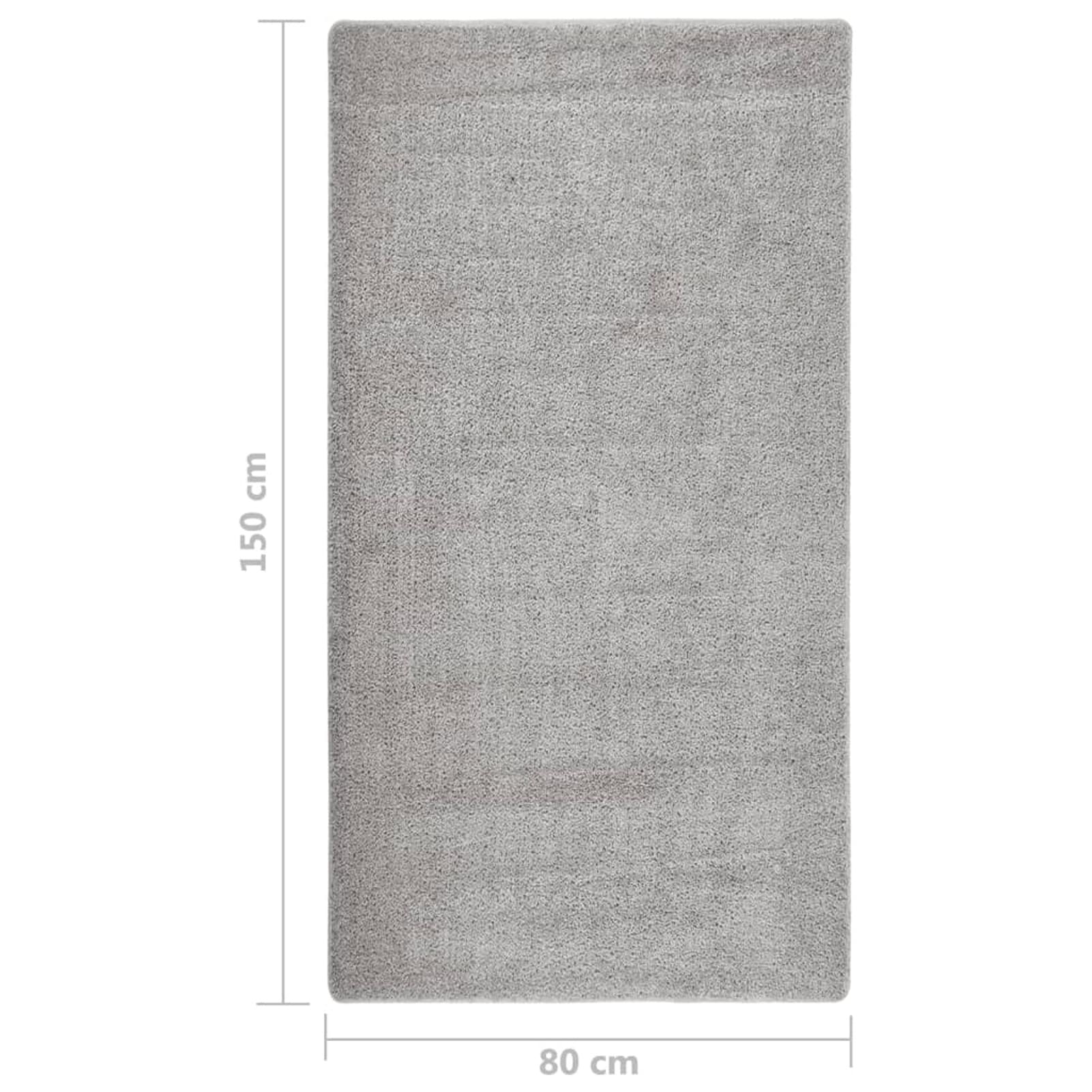 Homgoday Tapis Shaggy Gris Clair 80 x 150 cm Antidérapant, Meubles pour Intérieur Extérieur Maison Salon