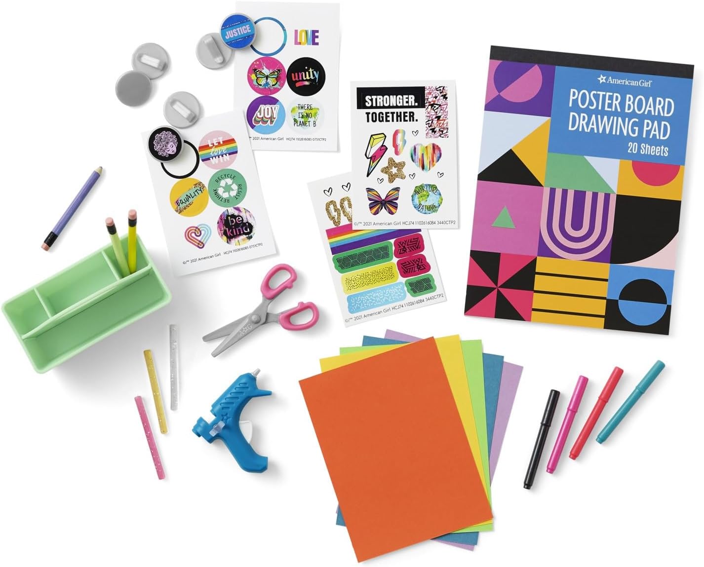 American Girl World by Us The Community Center Table & Chairs Set