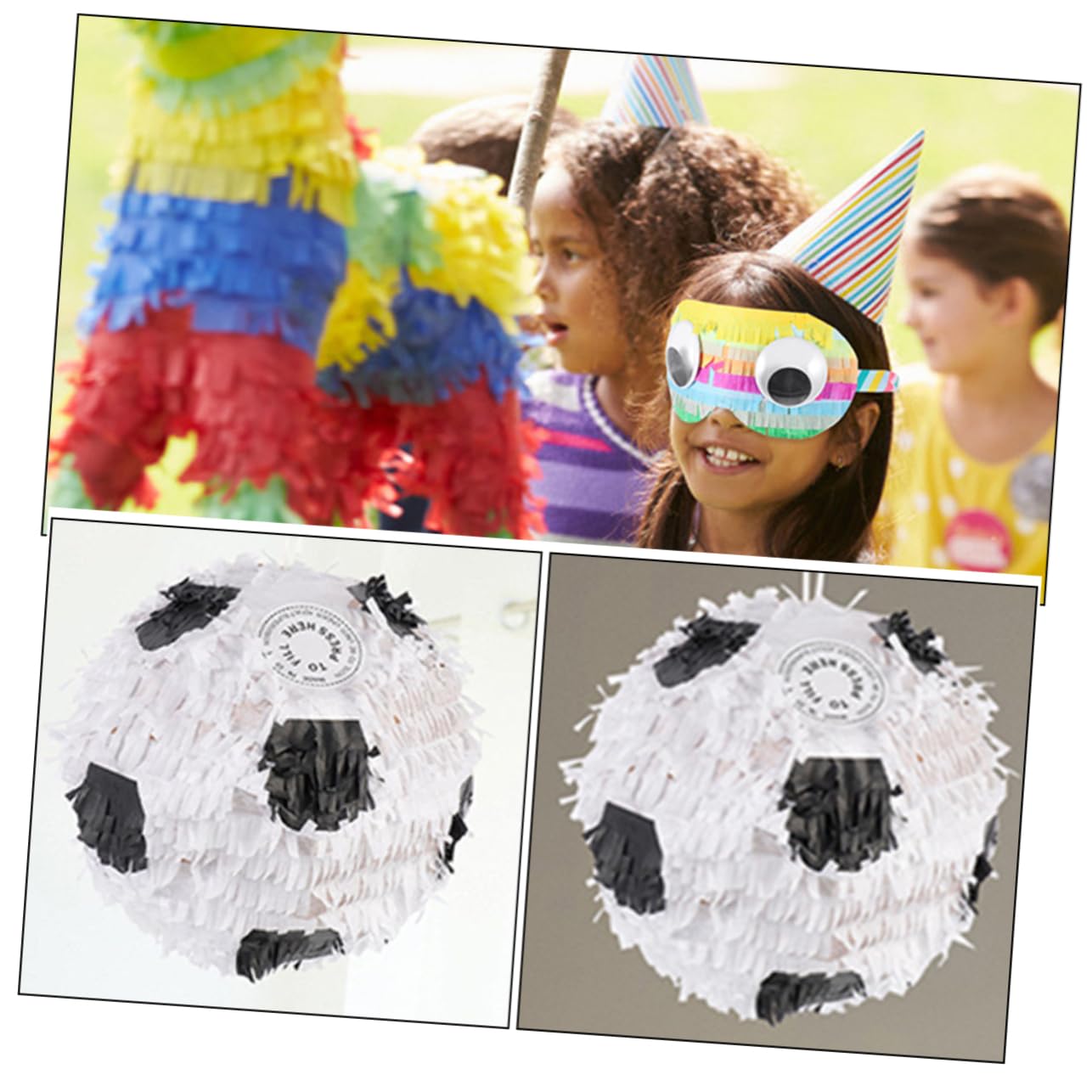 Piñata 1 Juego de Papel de Fútbol para Fiesta de Cumpleaños