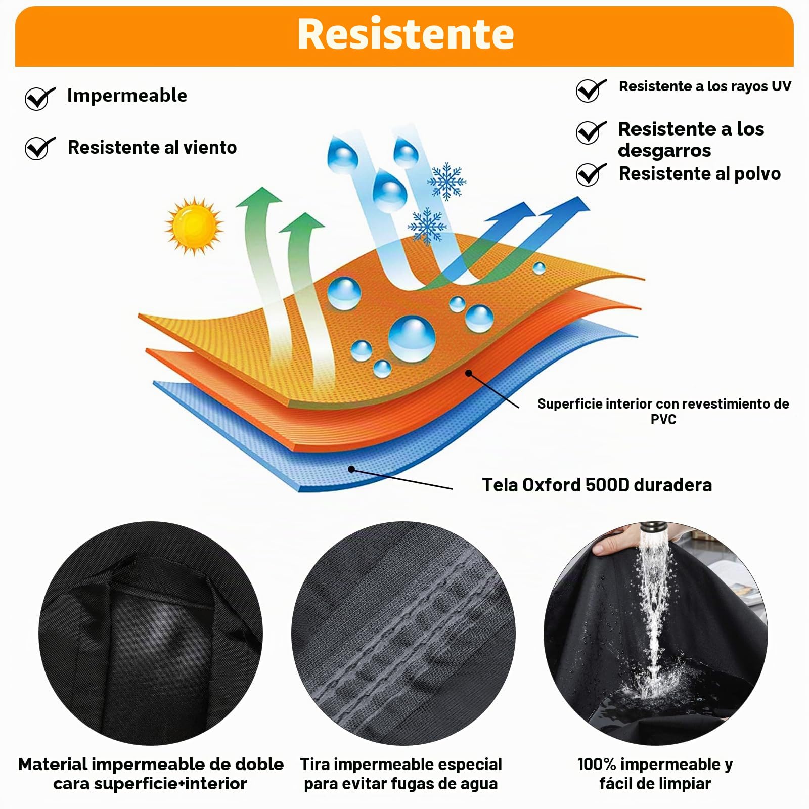 Funda Barbacoa para Weber 57cm Impermeable, Weber Cubierta para Barbacoa Redonda Exterior, 500D Oxford Resistente a la Intemperie Cubierta BBQ de Parrilla(Φ71x68cm)