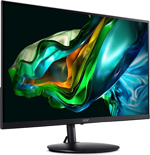 Miniatura 11 de Acer SH242Y Ebmihx 23.8" FHD 1920x1080 Monitor de computadora IPS ultrafino AMD FreeSync 100Hz Altura de marco cerogiroinclinación Soporte ajustable