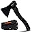 KSEIBI Wood Axe, 274151 Small Outdoor Camp Hatchet 14 Inch for Splitting and Kindling Wood, Forged Steel Blade with Anti-Slip and Shock Reduction Fiber Glasses Handle Great Throwing Axes and Hatchets
