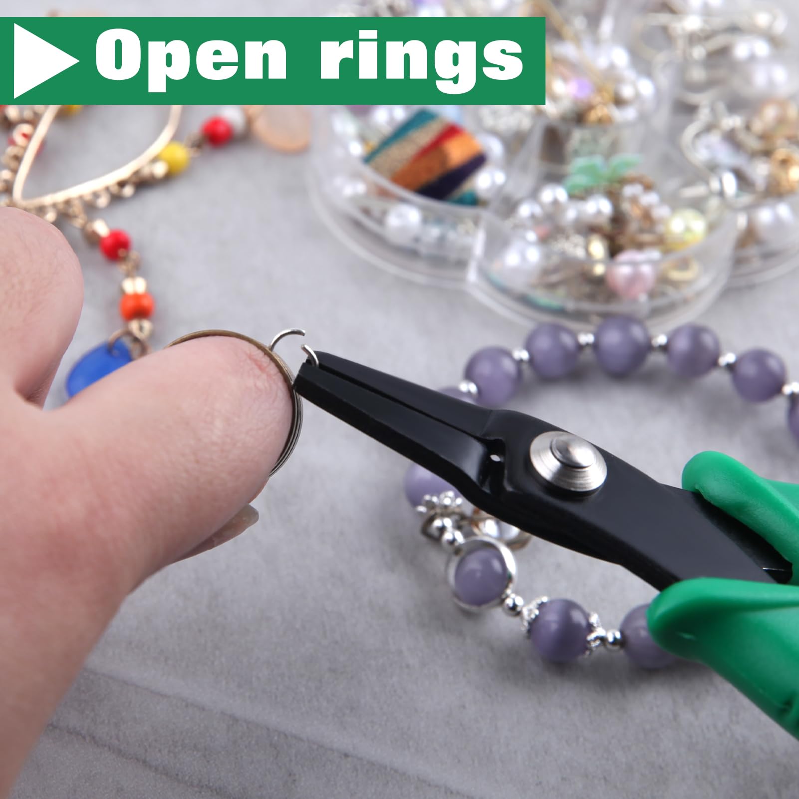 INJOYTEC 5.5 Inch Thin Flat Nose Pliers Duck Billed with Smooth Jaw Precision Jewelry and Micro Chain Nose Pliers for Jewelry Craft Making Wire Straightening - Image 3