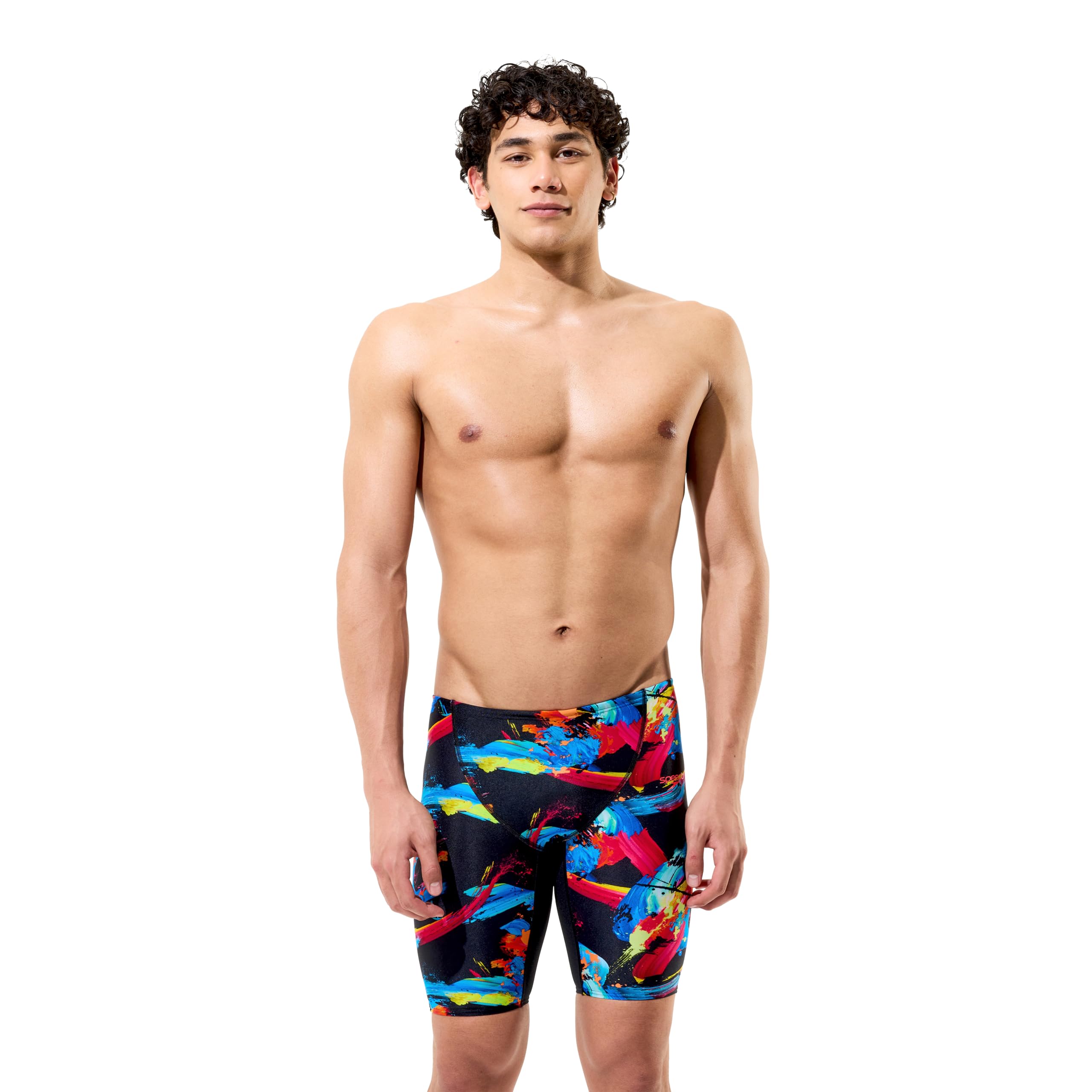Speedo Fastskin Junior Endurance+ Max Badehose für Jungen, hohe Taille, Schwarz