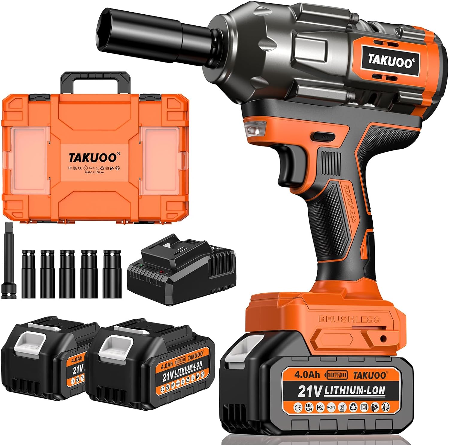 Watch Cordless Impact High Torque Drill Wrench 2 Lithium Batteries