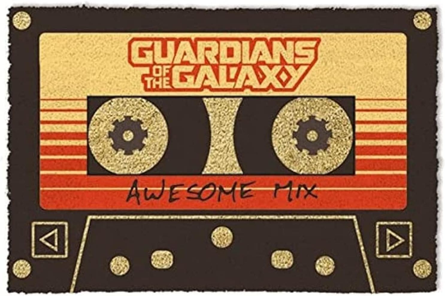 Guardians of The Galaxy Door Mat | Design Floor Mat - Vol. 2, Awesome Mix Tape (24 x 16 inches)