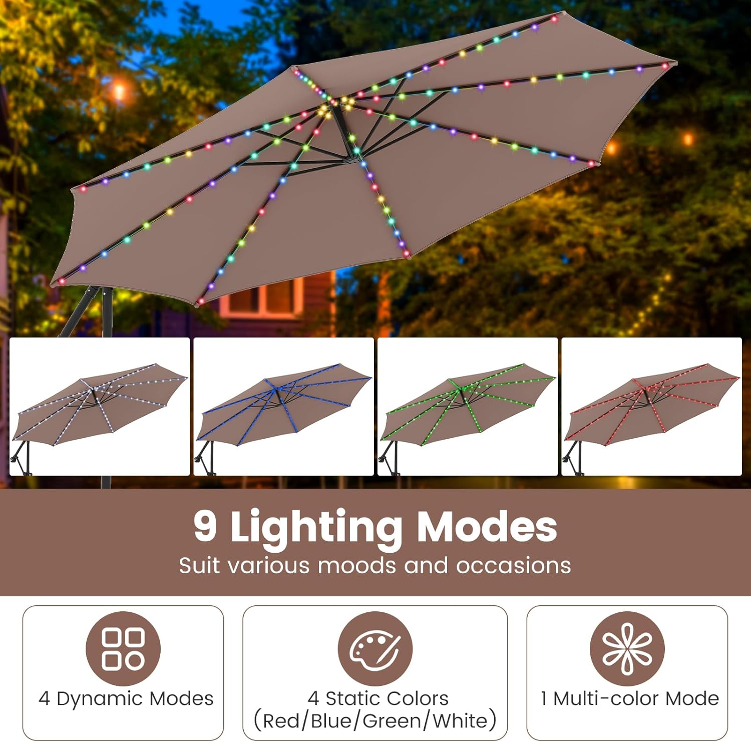 9 Lighting Modes
