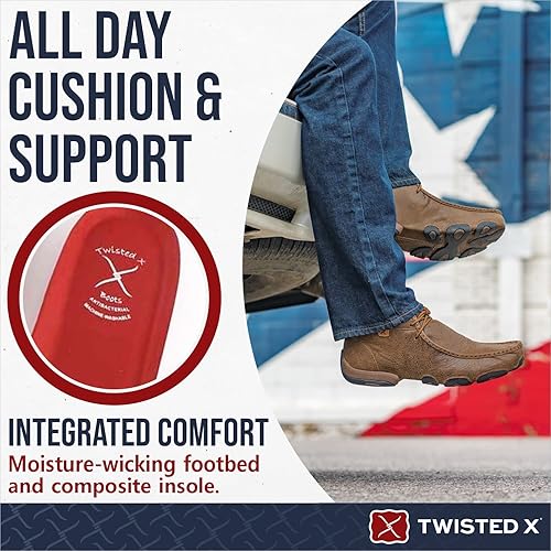 Vista 3 de Twisted X Mens Original Chukka Driving Moccasin