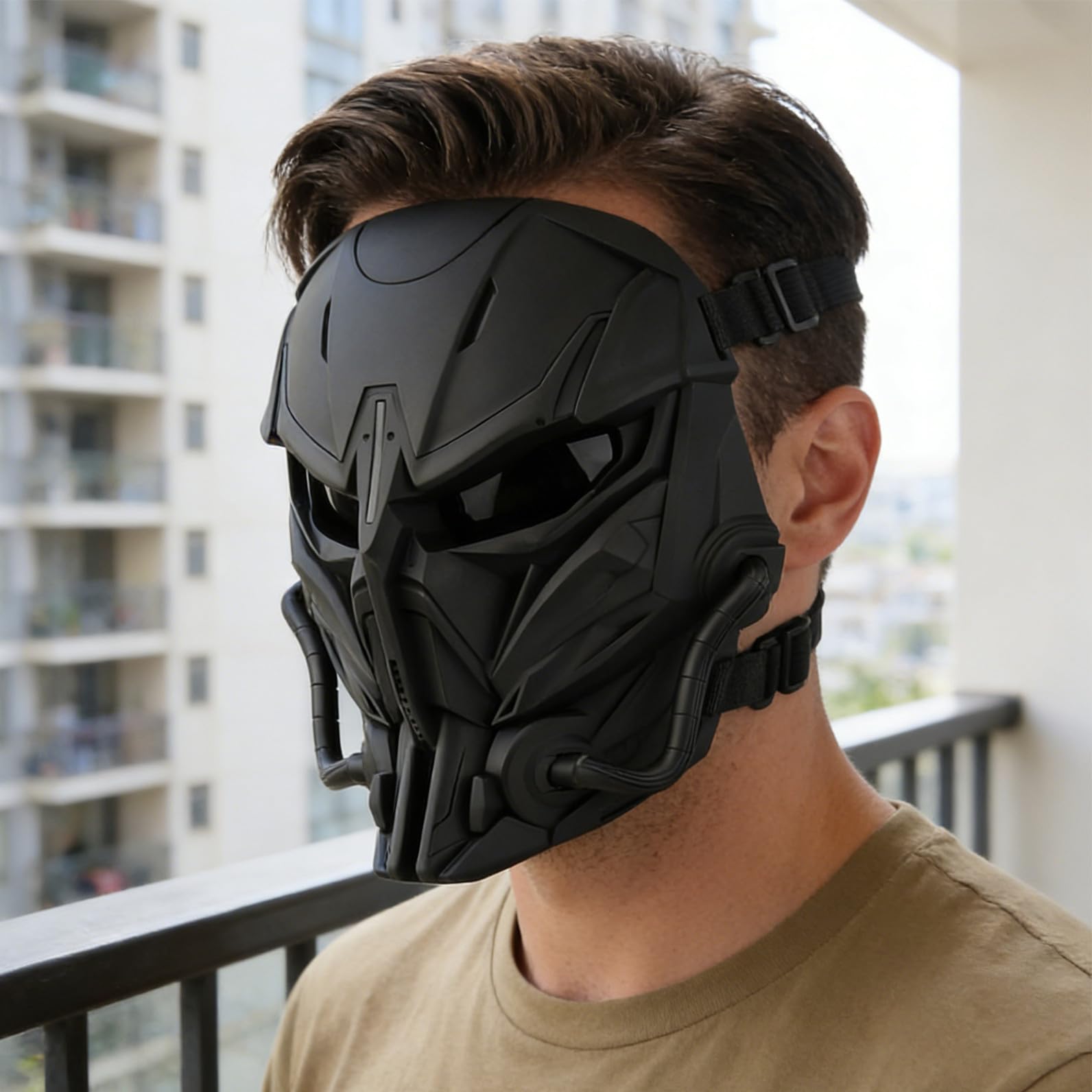 Maschera Protettiva Per Accessorio Per Cinema Versatile Design Punti Di Pressione Buona Ventilazione e Fascia Elastica Per Pratico e Sicuro