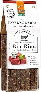 defu Hundesnack | 1 x 125 g | Hofleckerei Feine Stängelchen vom Bio Rind | Premium Bio Leckerlis für Ihren Hund product image