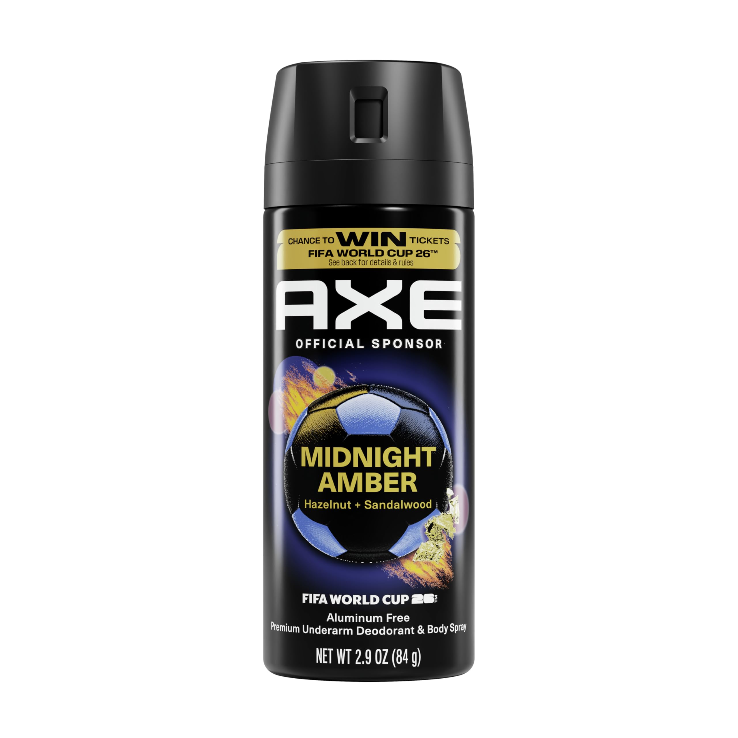 AXE Fine Fragrance Collection Body Spray Midnight Amber 72 Hour Freshness Aluminum Free 2 9 oz