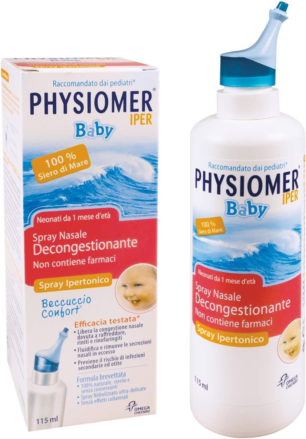 spray nasale salino per neonati