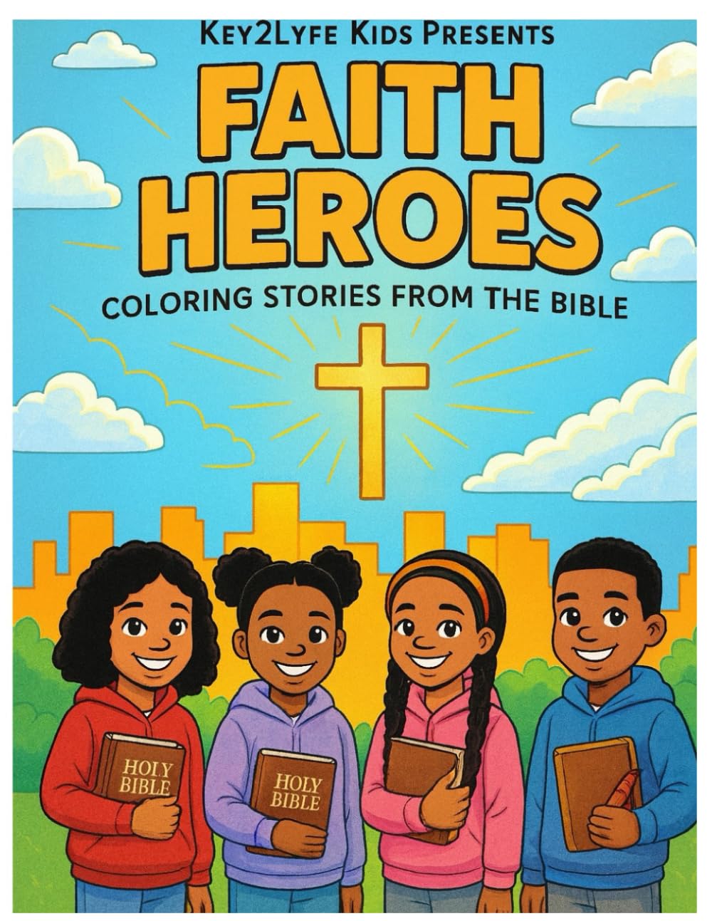 Faith Heroes: Coloring Stories From the Bible: Bible Stories to Color, Learn, and Grow in Faith